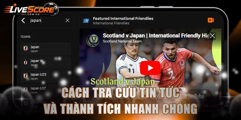 Cách tra cứu tin tức và thành tích nhanh chóng
